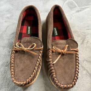 HuntRite Trapper Men's Moccasins Shoes‎ Sz 9 Indoor and Outdoor Leather Slippers